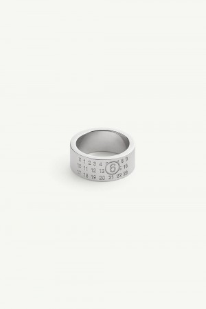 Silver Maison Margiela Minimal Numeric Signature Ring | AU_MM91059