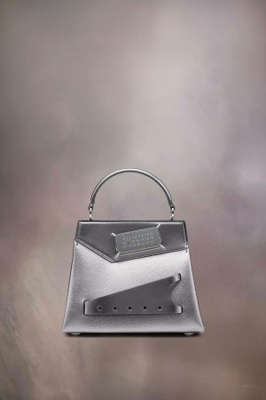 Silver Maison Margiela Snatched Handbag Small | AU_MM21522