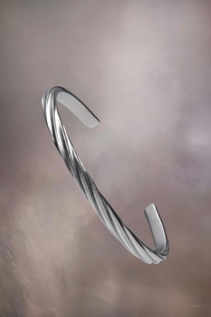 Silver Maison Margiela Timeless Cuff | AU_MM19518