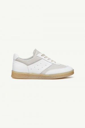 White Maison Margiela 6 Court Sneakers | AU_MM37776