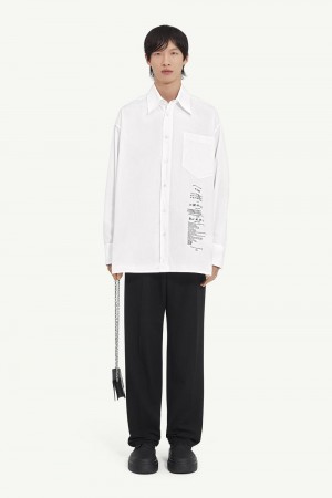 White Maison Margiela Cotton Poplin Shirt | AU_MM27416