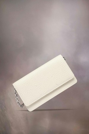 White Maison Margiela Four Stitches Chain Wallet | AU_MM64929