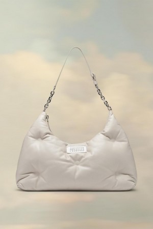 White Maison Margiela Glam Slam Hobo Medium | AU_MM46923