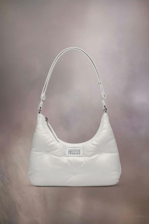 White Maison Margiela Glam Slam Hobo Small | AU_MM65427