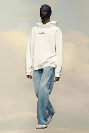 White Maison Margiela Hooded Sweatshirt | AU_MM24257