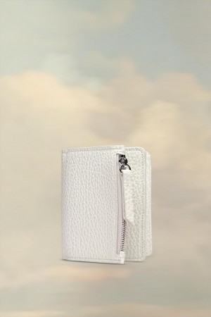 White Maison Margiela Leather Flap Wallet | AU_MM68246