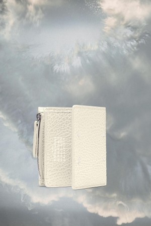 White Maison Margiela Leather Flap Wallet | AU_MM85782