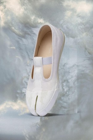 White Maison Margiela On The Deck Tabi Mary Jane Bianchetto | AU_MM64752