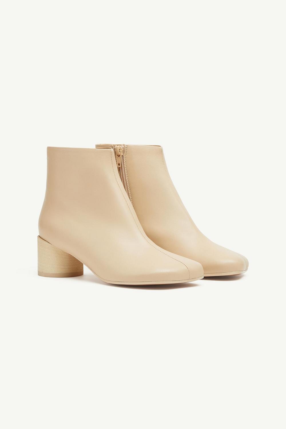 Beige Maison Margiela Anatomic Ankle Boots | AU_MM60443