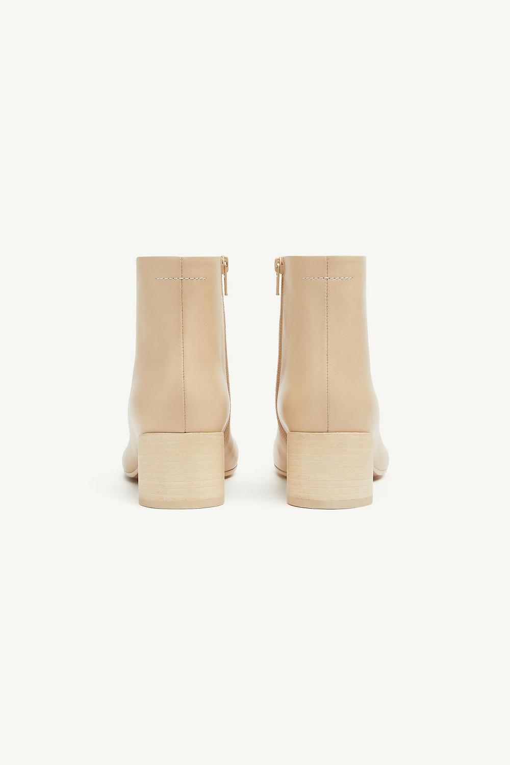 Beige Maison Margiela Anatomic Ankle Boots | AU_MM60443