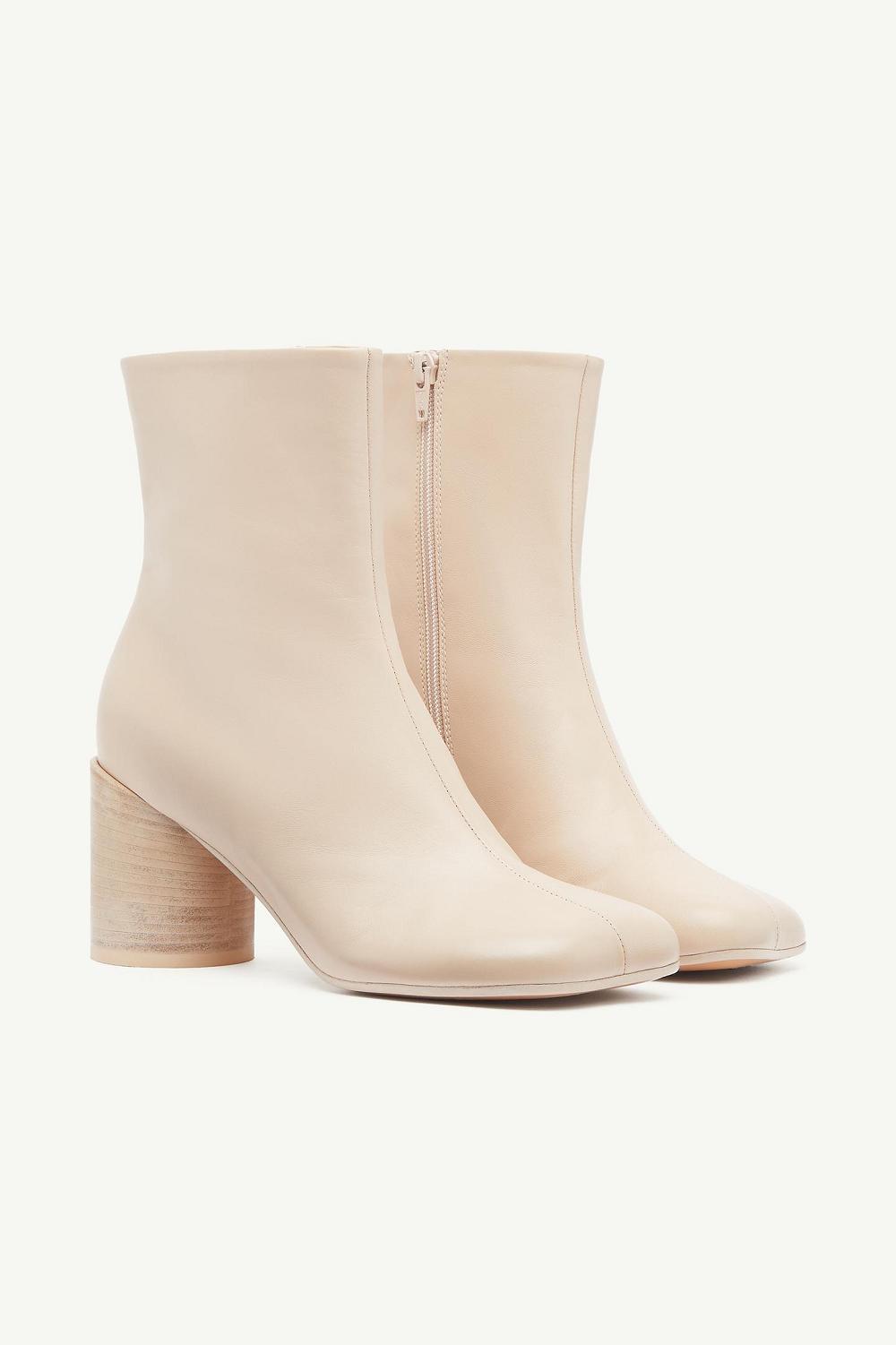 Beige Maison Margiela Anatomic Ankle Boots | AU_MM80755