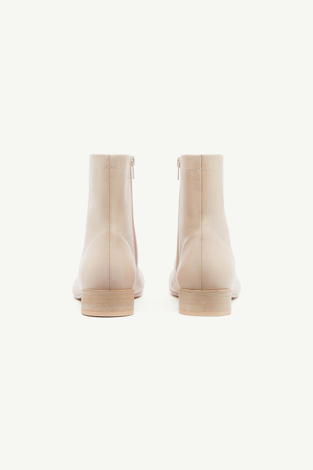 Beige Maison Margiela Anatomic Ankle Boots | AU_MM62324