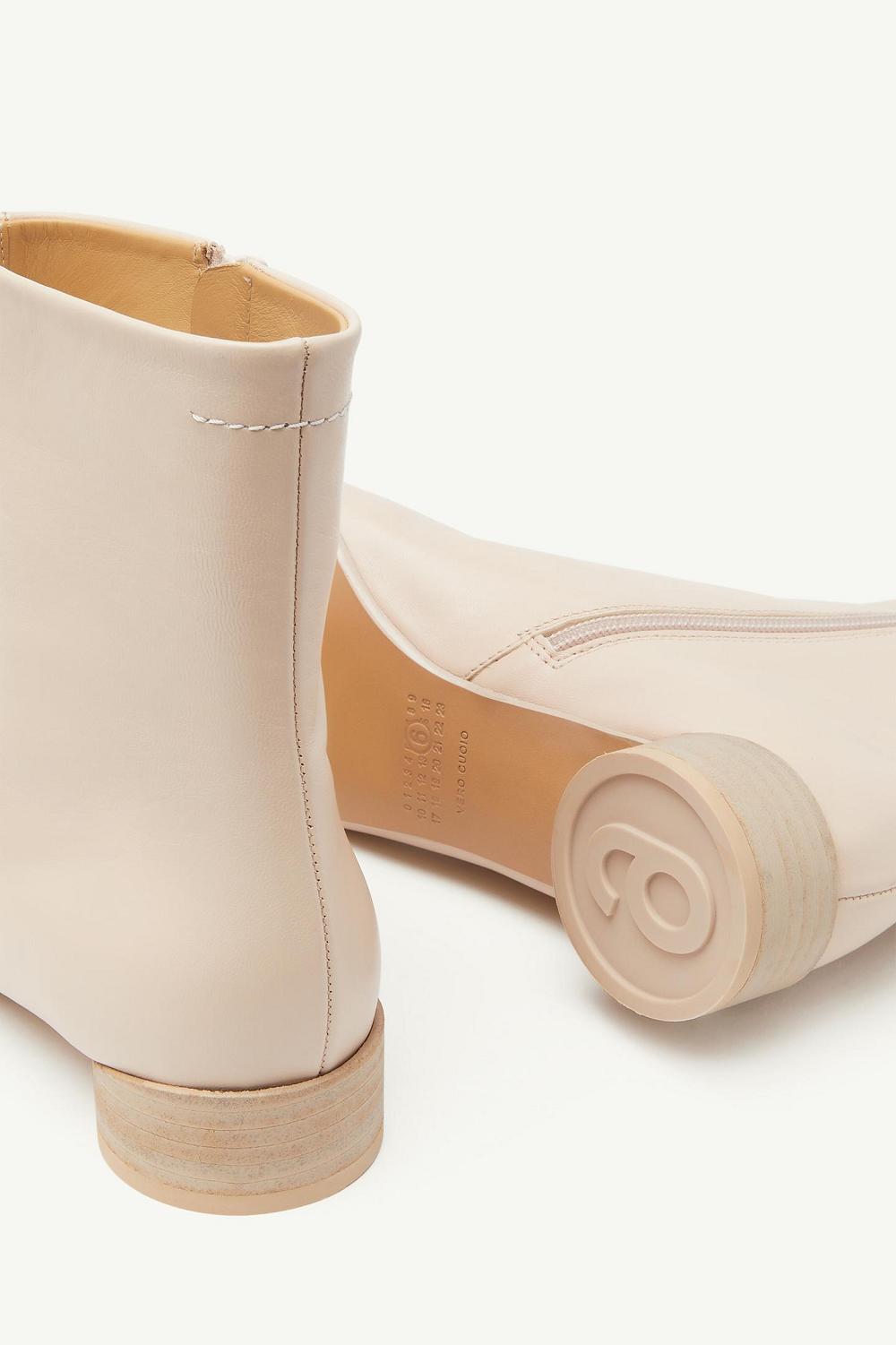 Beige Maison Margiela Anatomic Ankle Boots | AU_MM62324