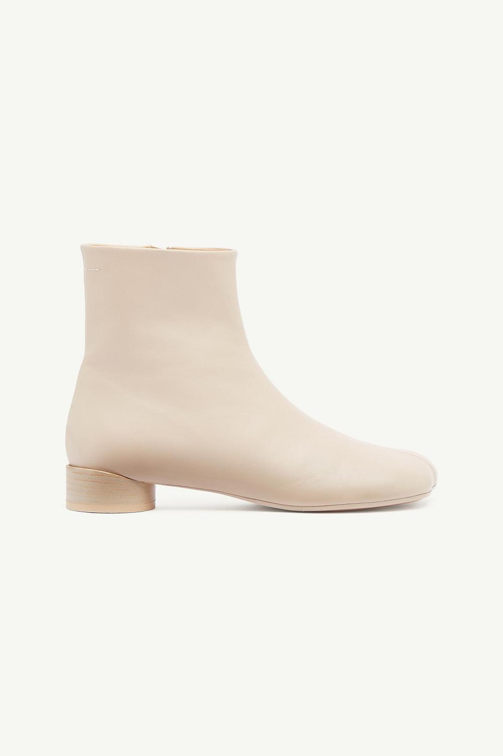 Beige Maison Margiela Anatomic Ankle Boots | AU_MM62324