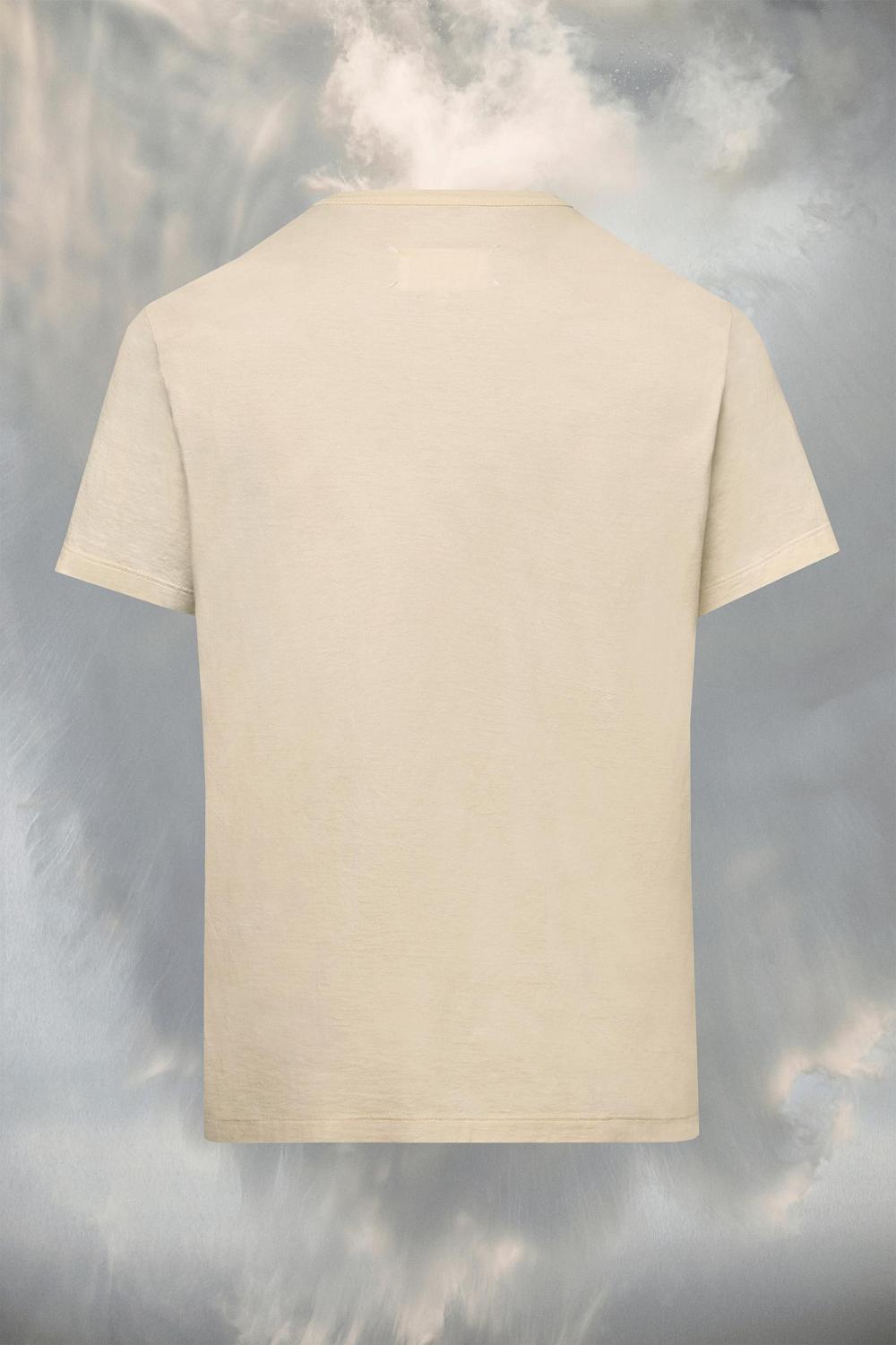 Beige Maison Margiela Distorted Logo T-shirt | AU_MM46259