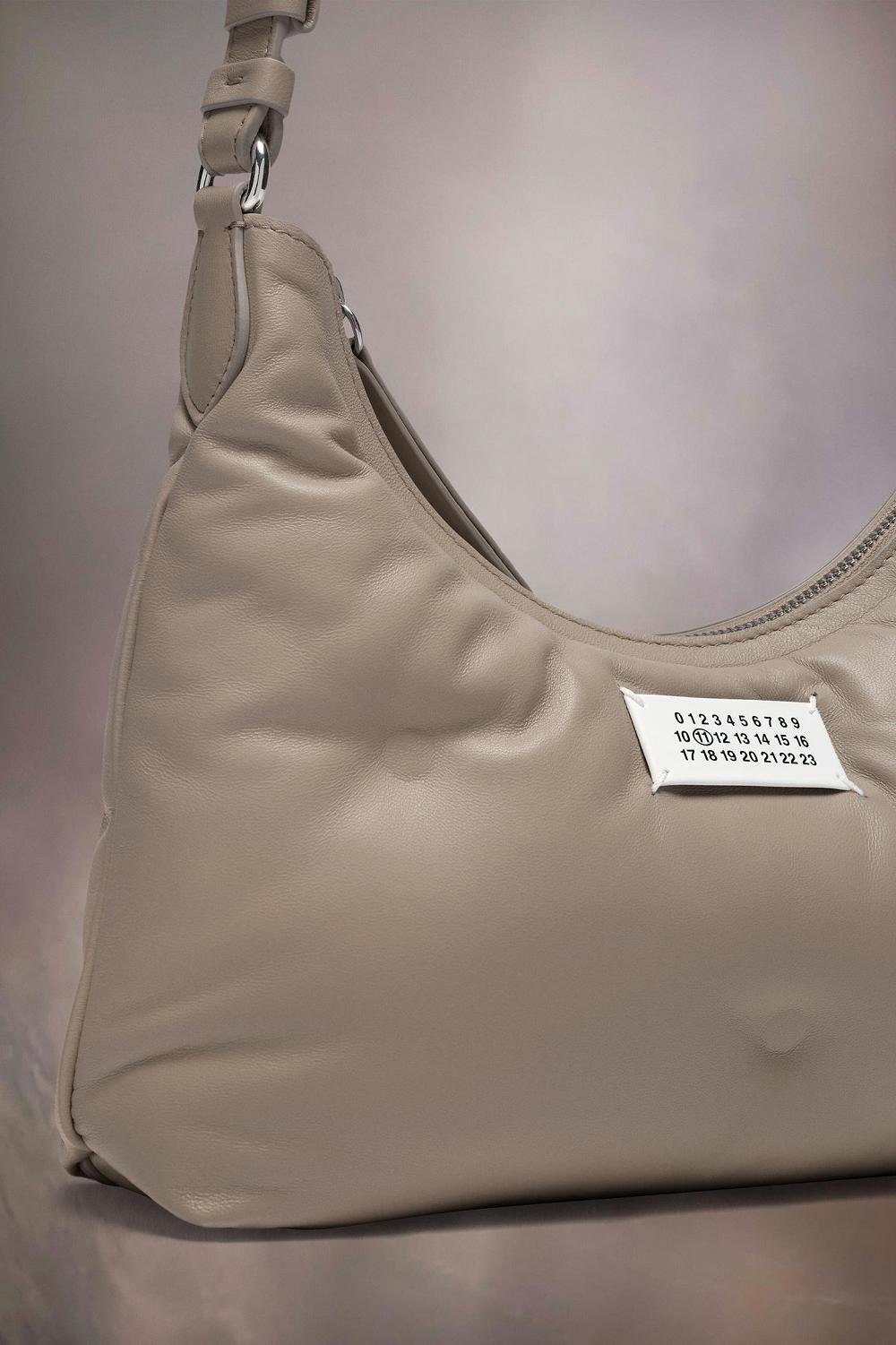 Beige Maison Margiela Glam Slam Hobo Small | AU_MM70842