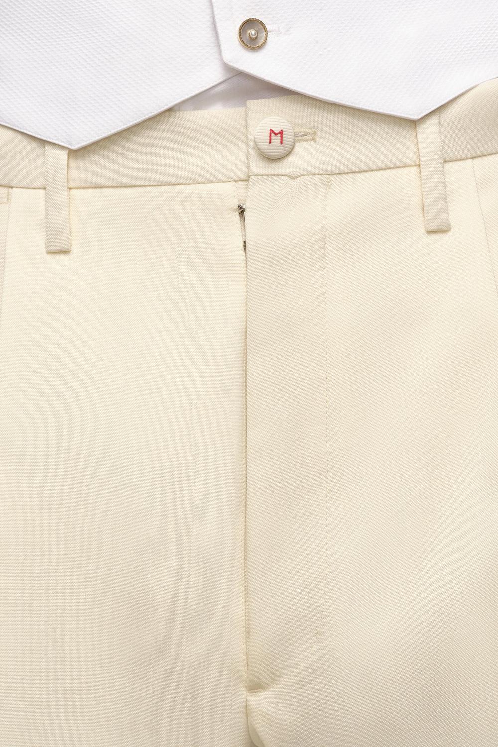 Beige Maison Margiela Pleated Trousers | AU_MM32508