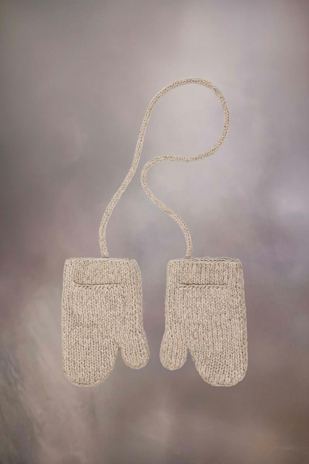 Beige Maison Margiela Shetland Wool Mittens | AU_MM71218