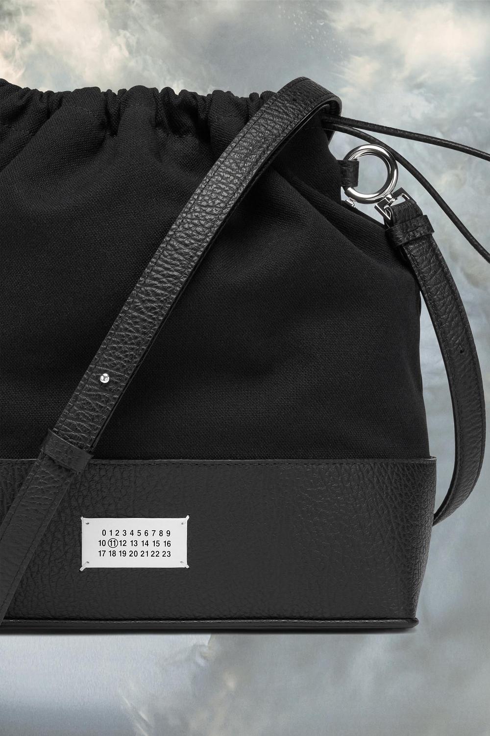 Black Maison Margiela 5AC Daily Drawstring Backpack Small | AU_MM44273