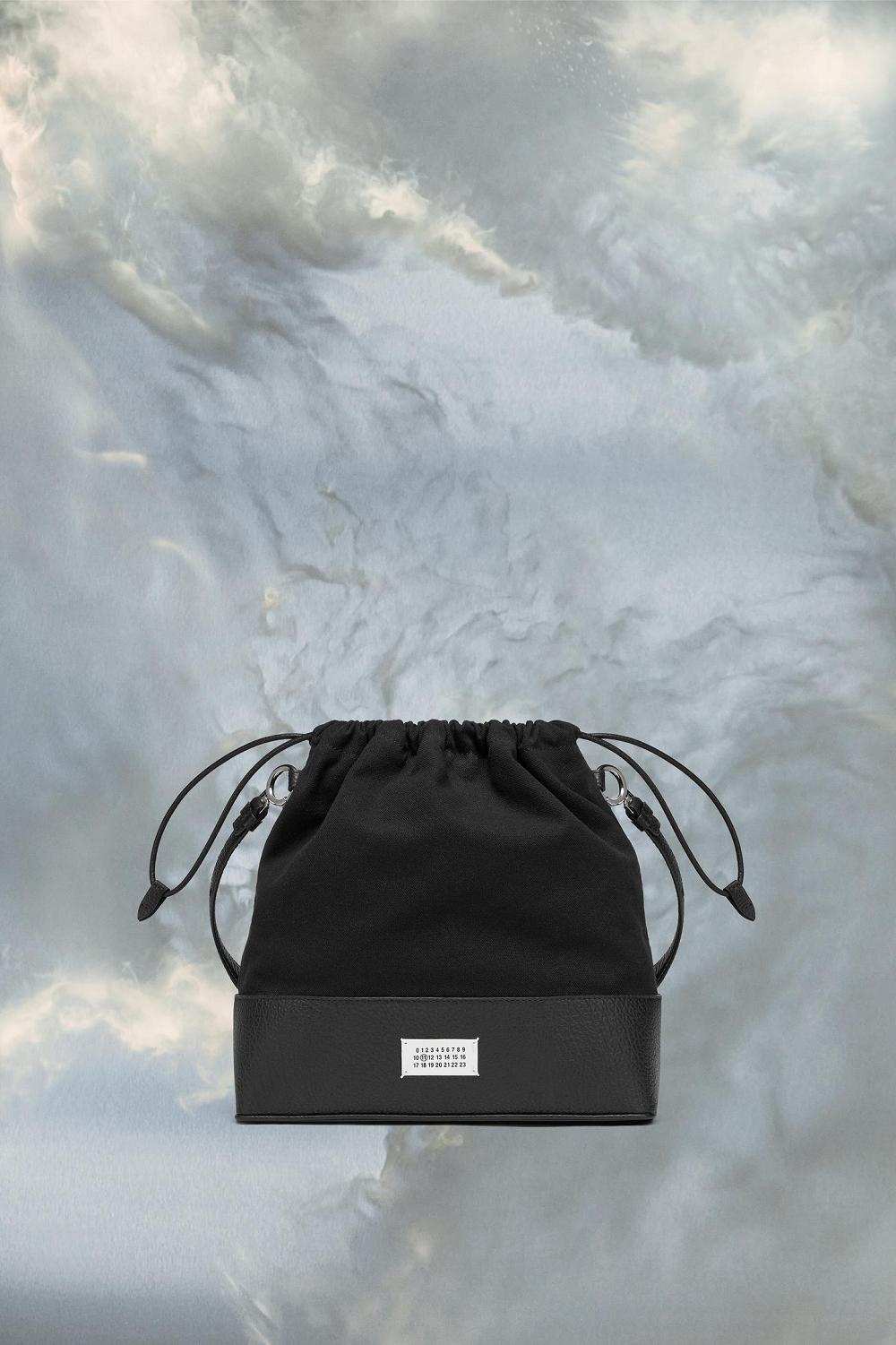 Black Maison Margiela 5AC Daily Drawstring Backpack Small | AU_MM44273