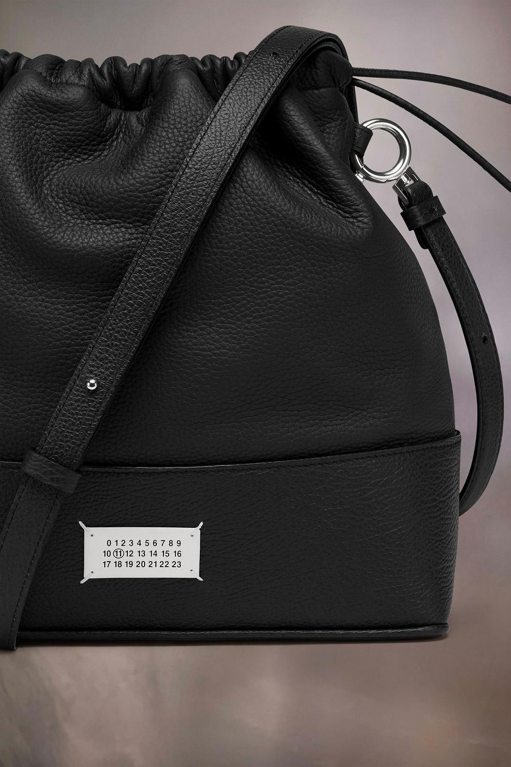 Black Maison Margiela 5AC Daily Drawstring Backpack Small | AU_MM70162