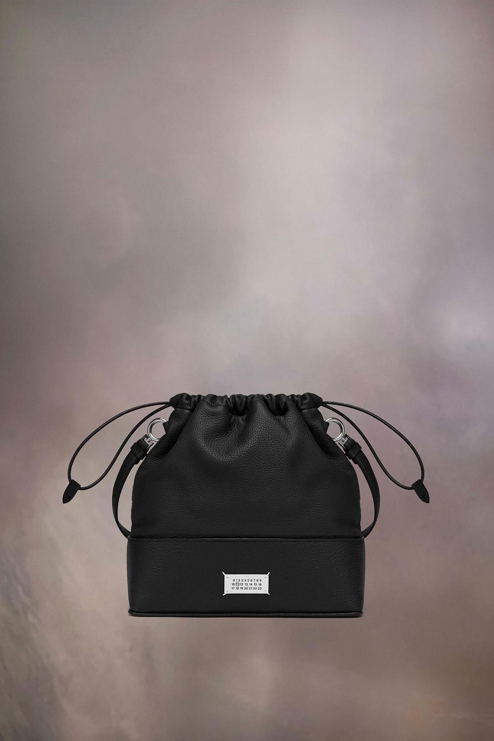 Black Maison Margiela 5AC Daily Drawstring Backpack Small | AU_MM70162