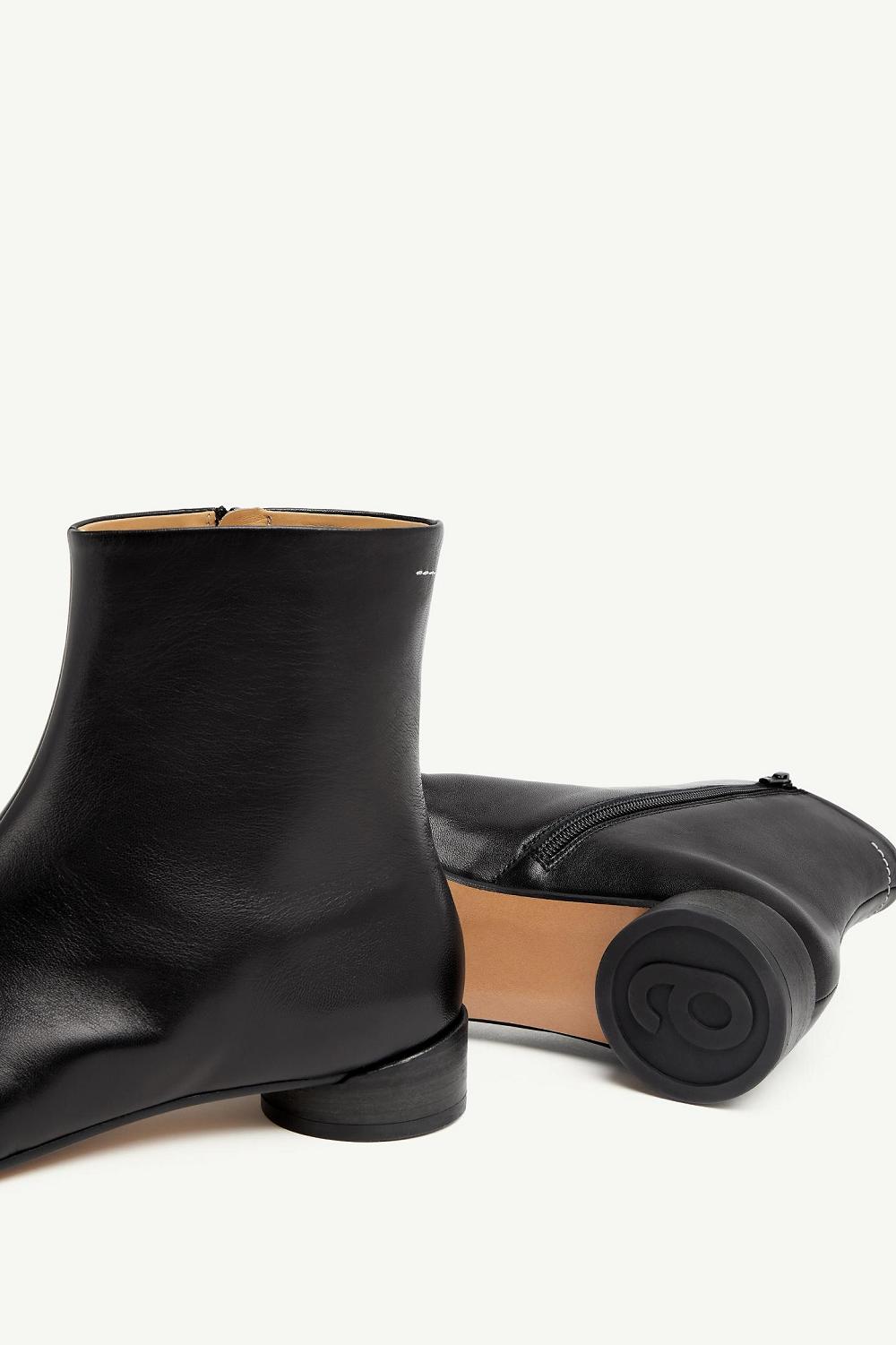 Black Maison Margiela Anatomic Ankle Boots | AU_MM78619