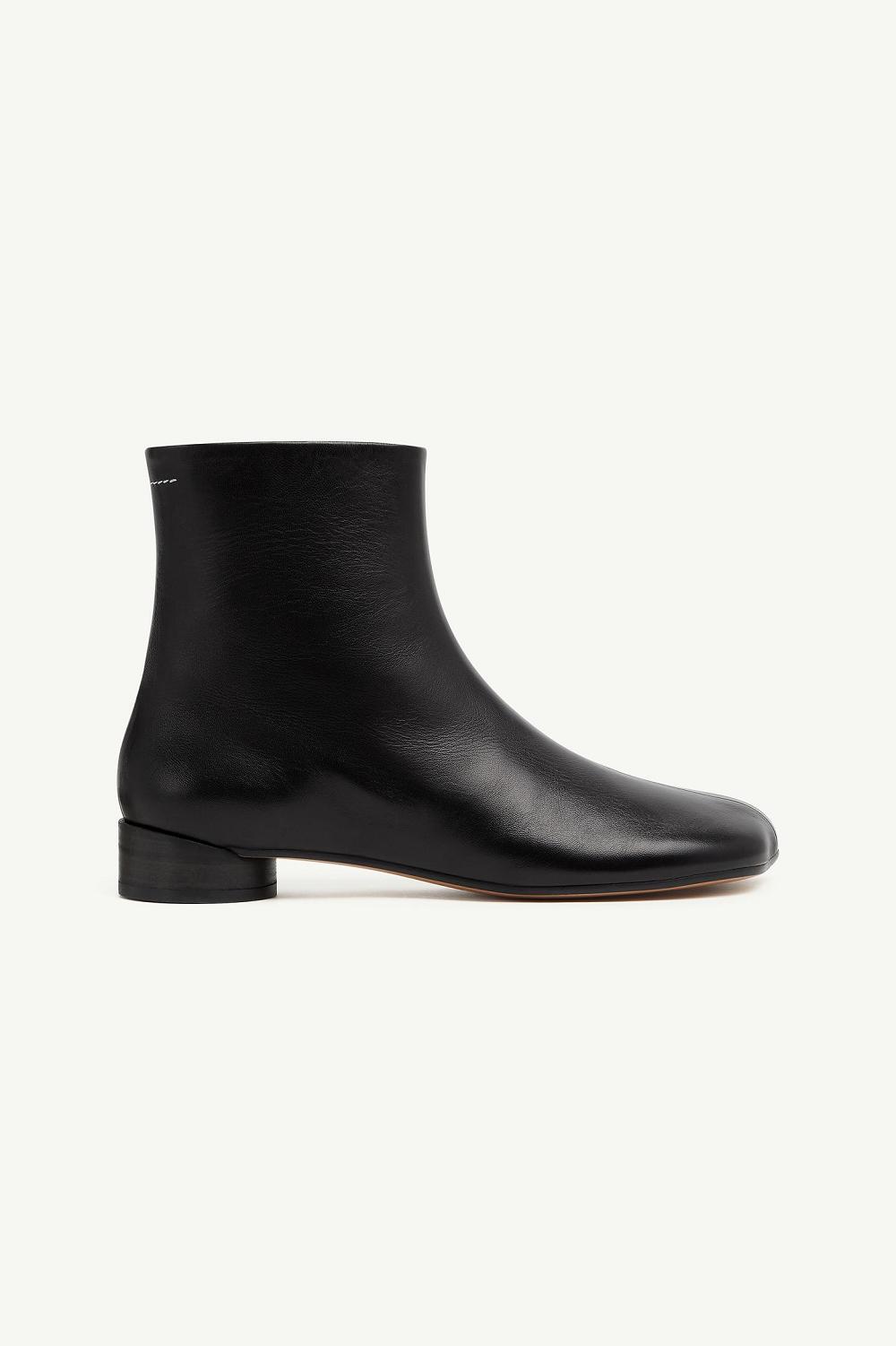 Black Maison Margiela Anatomic Ankle Boots | AU_MM78619