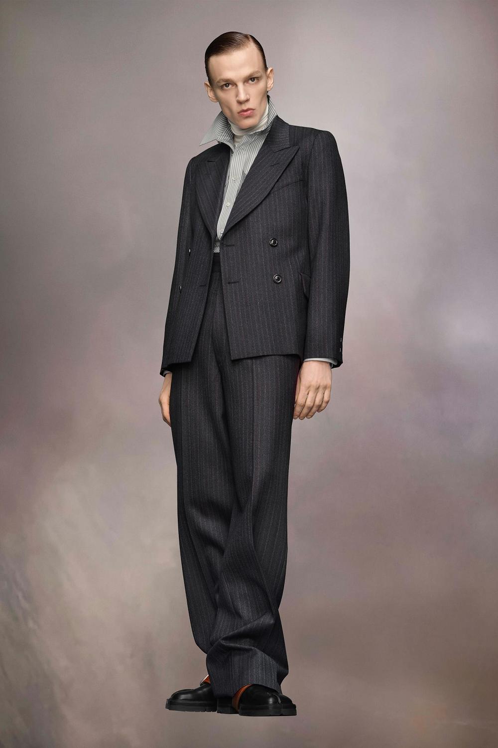 Black Maison Margiela Barathea Wool Suit Jacket | AU_MM78666