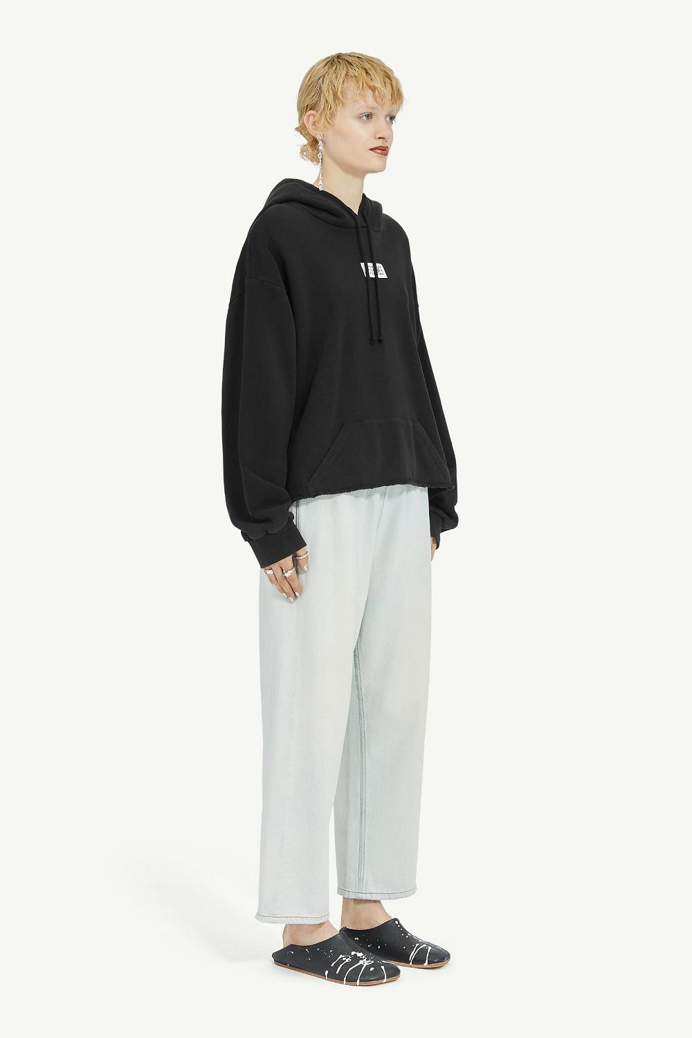 Black Maison Margiela Black Unbrushed Cotton Sweater | AU_MM45592