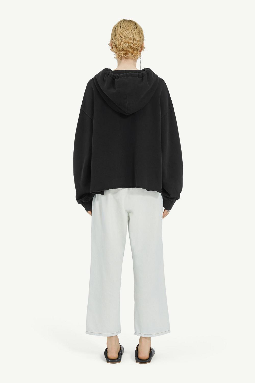 Black Maison Margiela Black Unbrushed Cotton Sweater | AU_MM45592