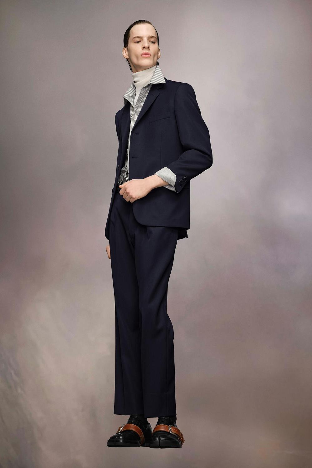 Black Maison Margiela British Mohair Suit Jacket | AU_MM59090