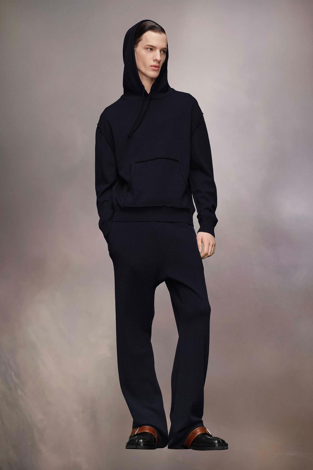 Black Maison Margiela DéCortiqué Cashmere Hoodie | AU_MM69355