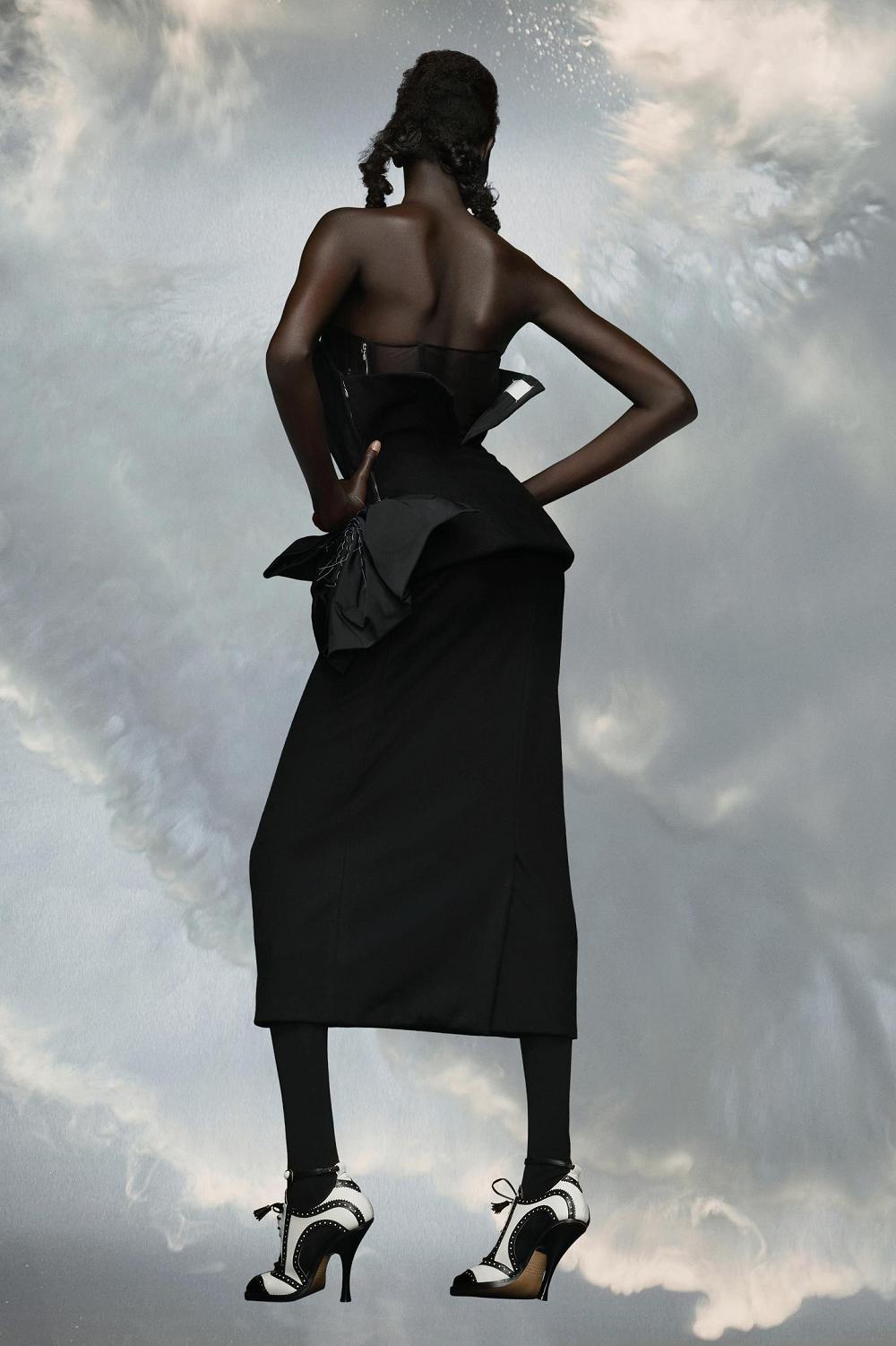 Black Maison Margiela DéCortiqué Dress | AU_MM19108