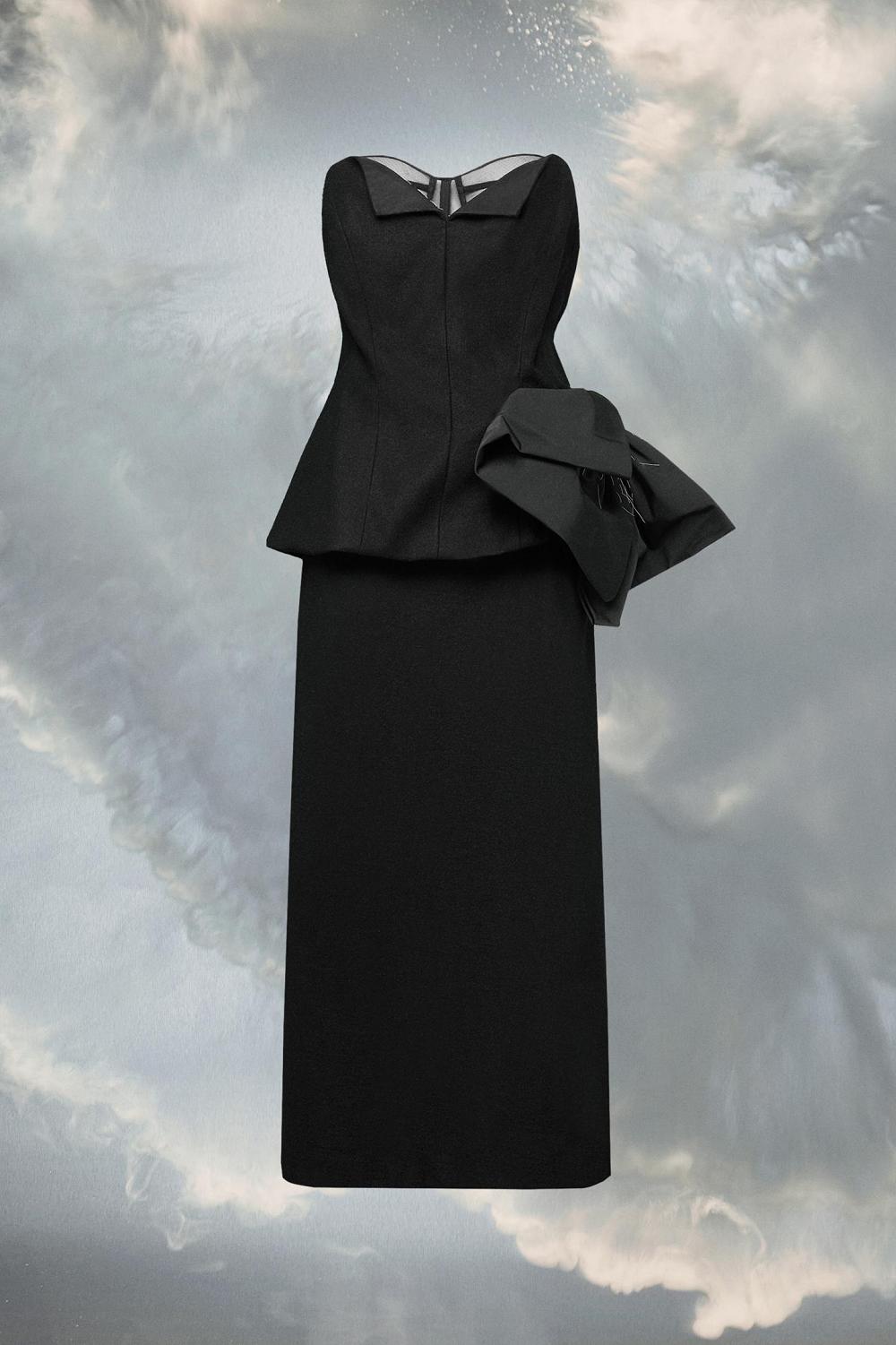 Black Maison Margiela DéCortiqué Dress | AU_MM19108