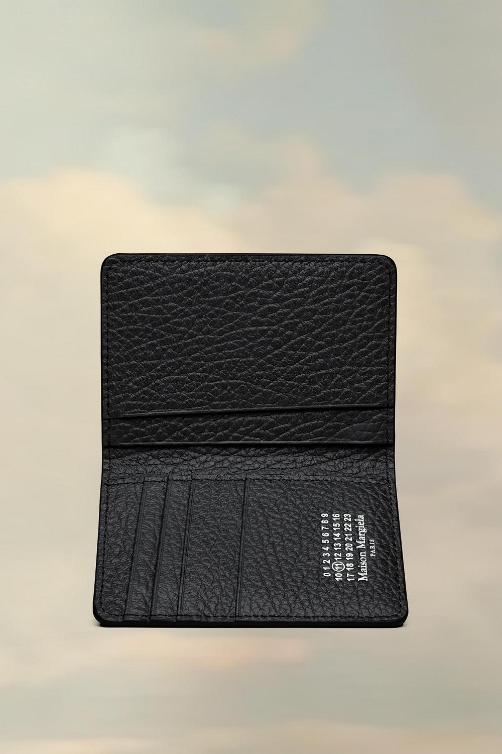 Black Maison Margiela Four Stitches Cardholder | AU_MM24237