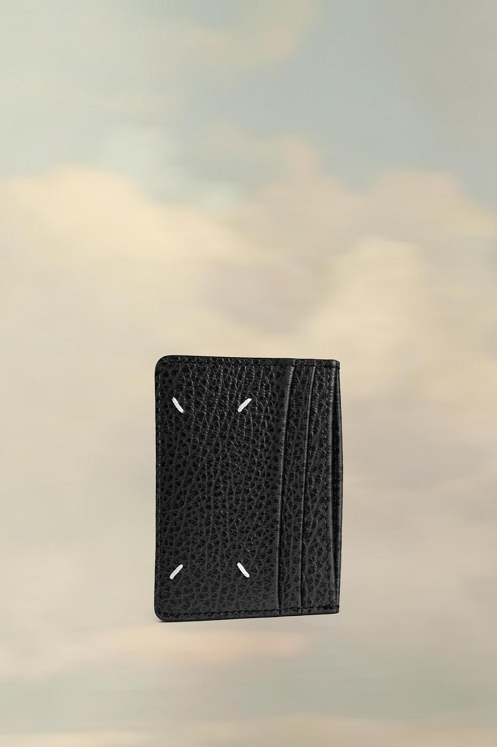 Black Maison Margiela Four Stitches Cardholder | AU_MM89889