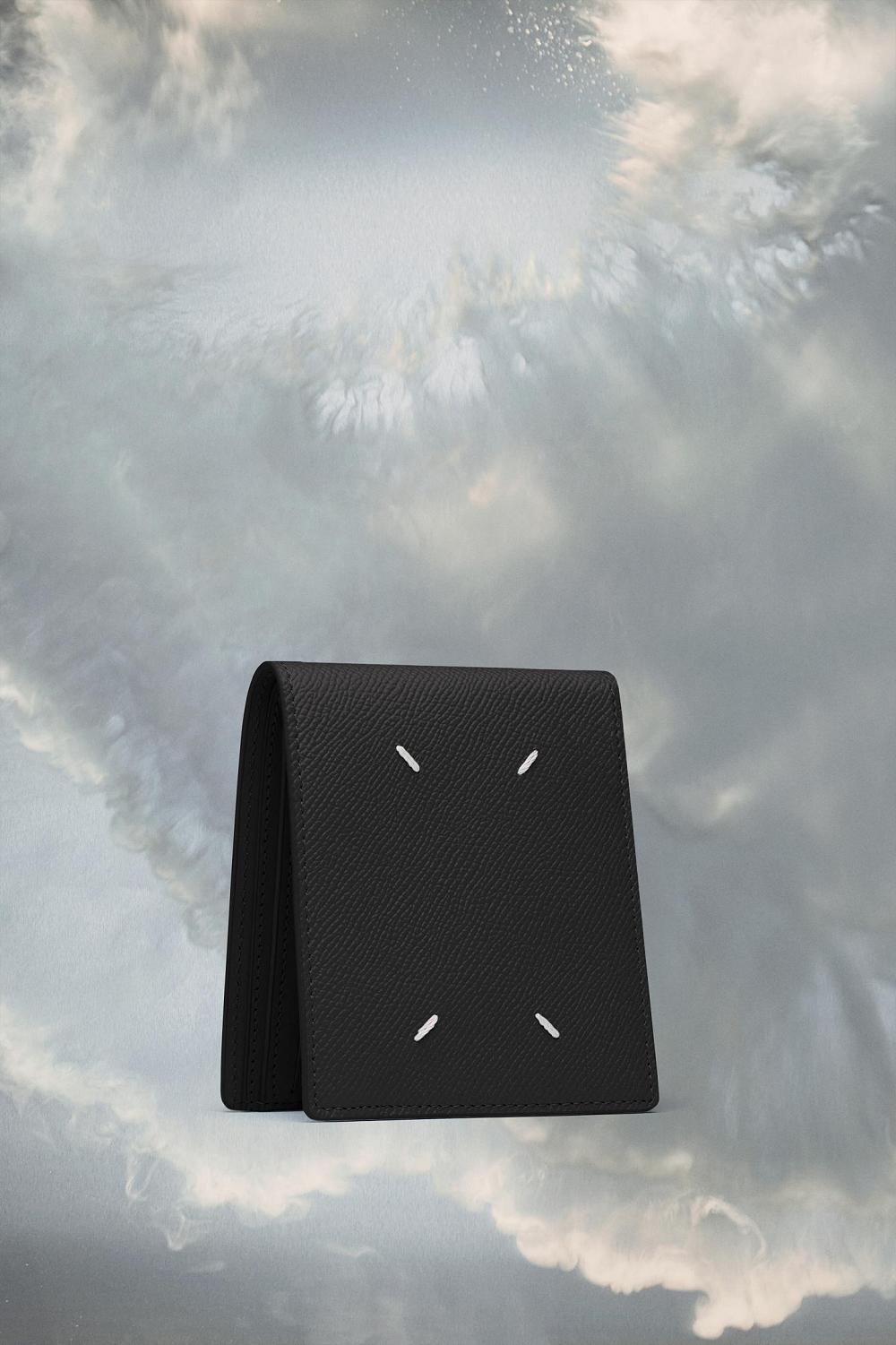 Black Maison Margiela Four Stitches Cardholder | AU_MM52600