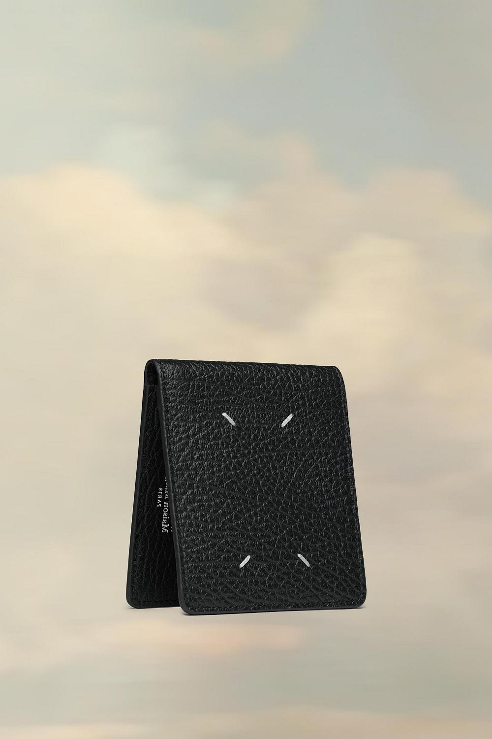 Black Maison Margiela Four Stitches Cardholder | AU_MM66411