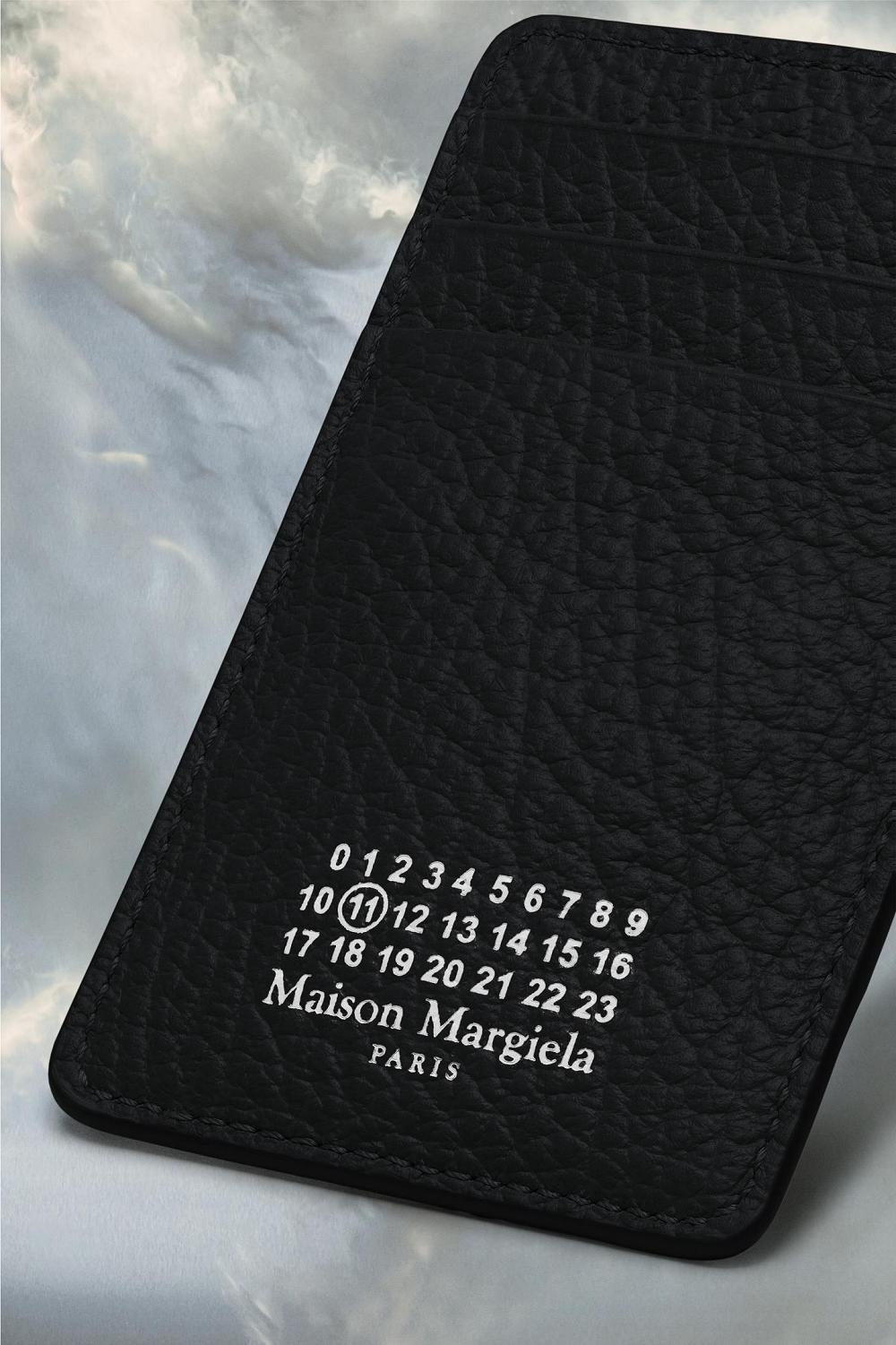 Black Maison Margiela Four Stitches Cardholder | AU_MM59629