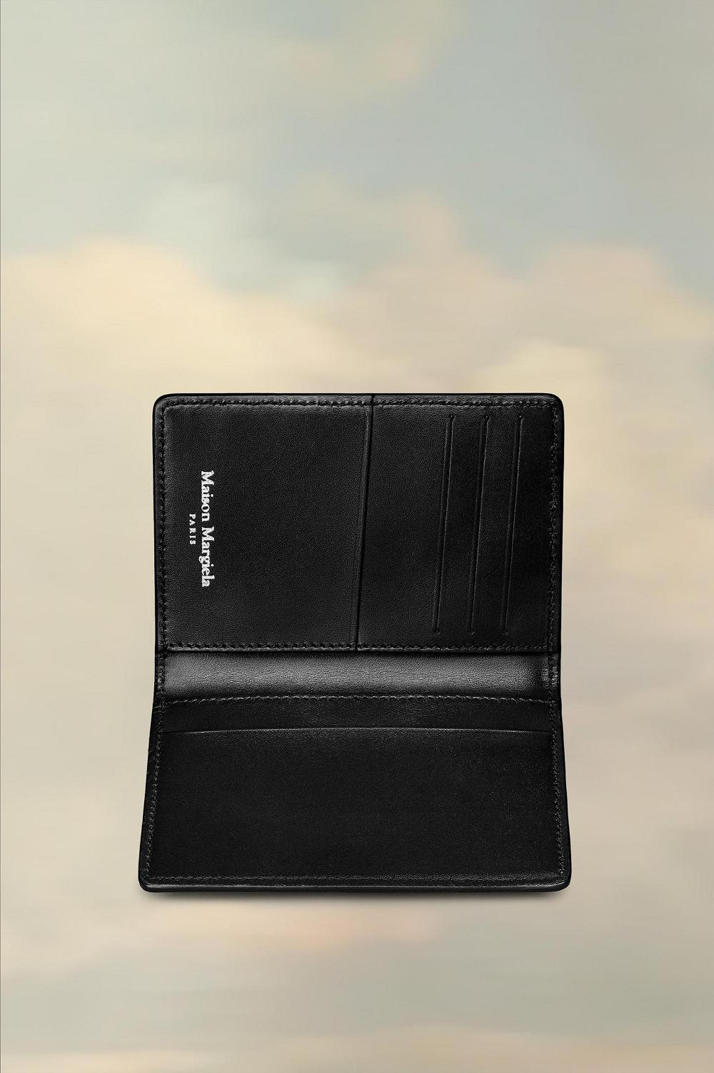 Black Maison Margiela Four Stitches Cardholder | AU_MM81749