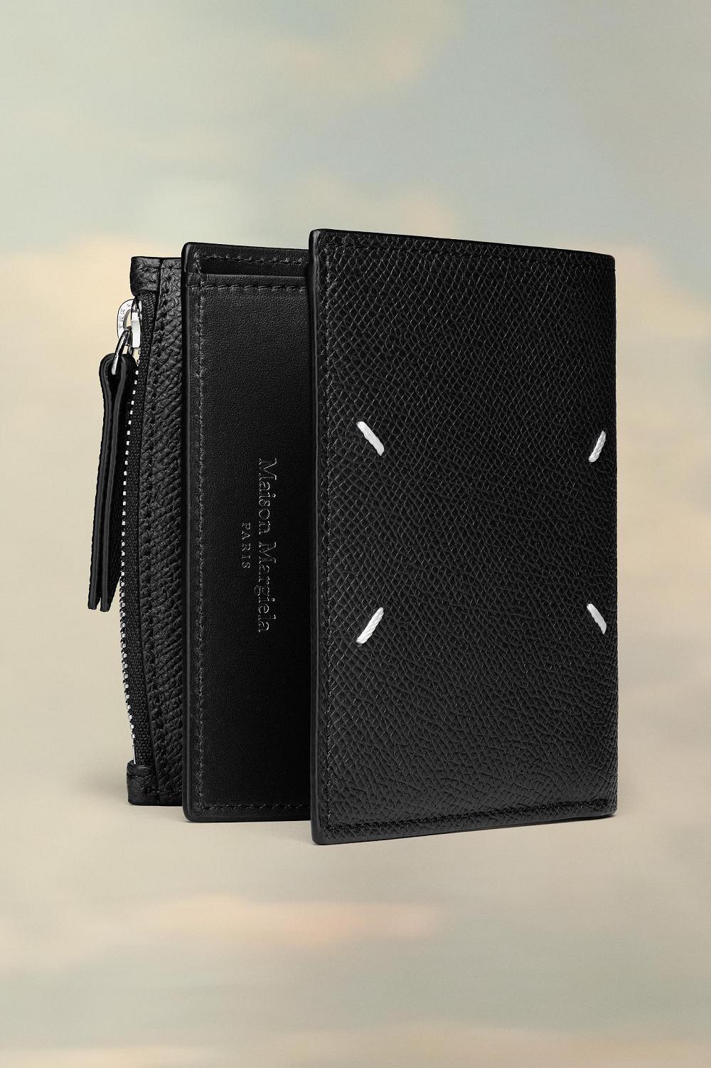 Black Maison Margiela Four Stitches Wallet | AU_MM10667