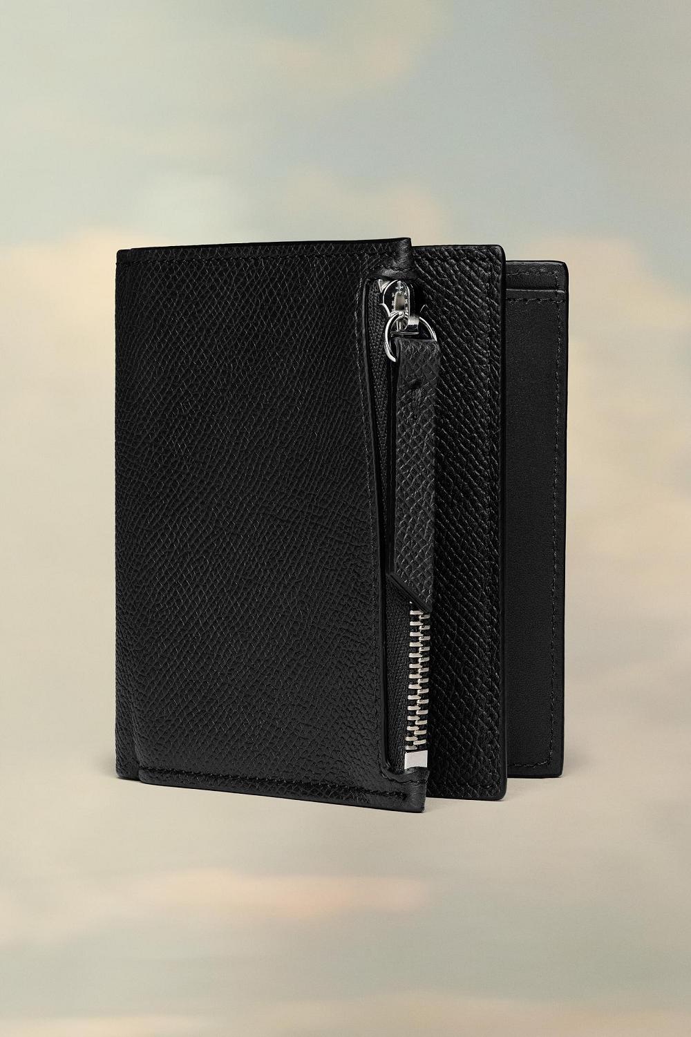 Black Maison Margiela Four Stitches Wallet | AU_MM10667