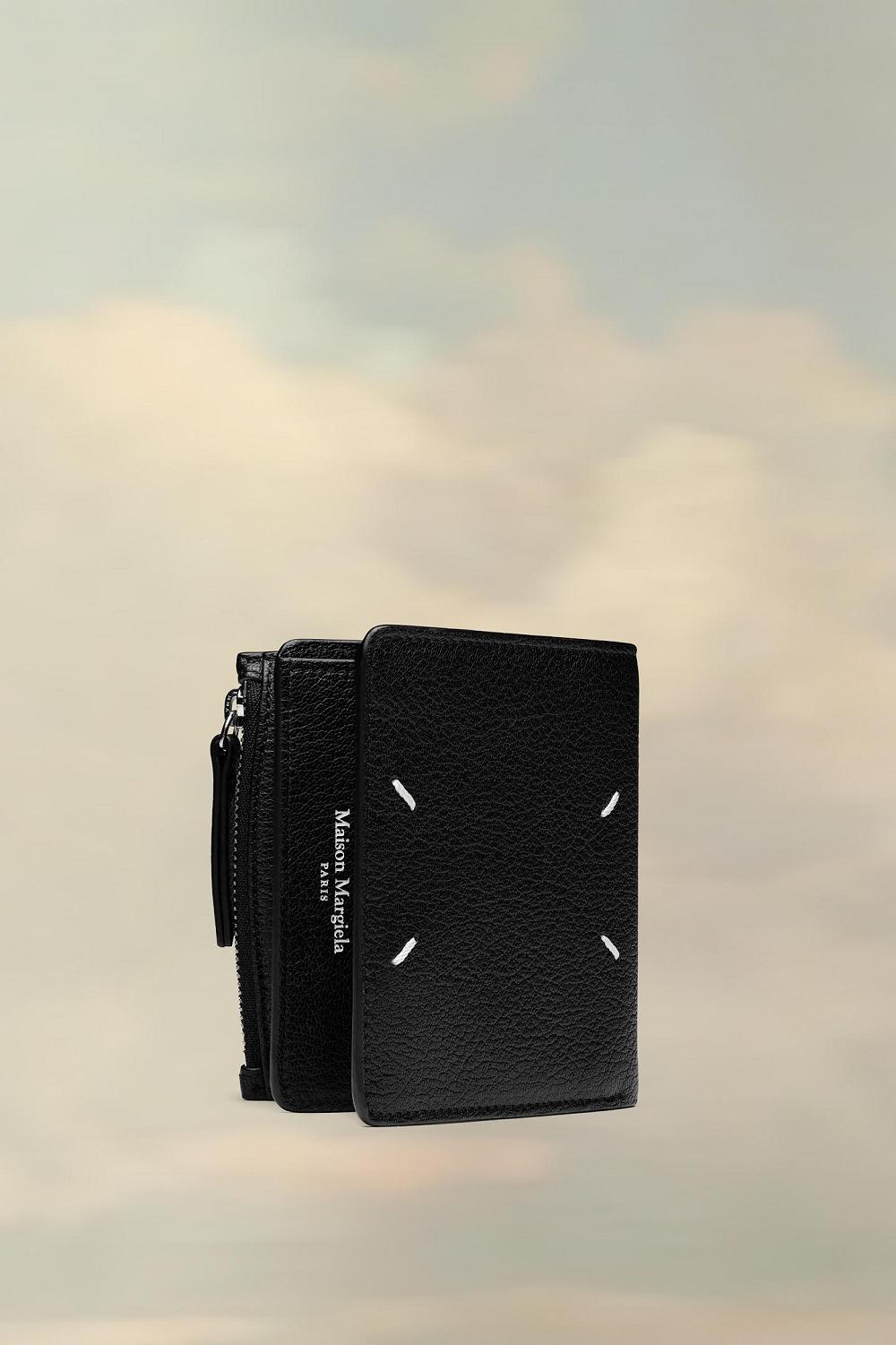 Black Maison Margiela Four Stitches Wallet | AU_MM34743