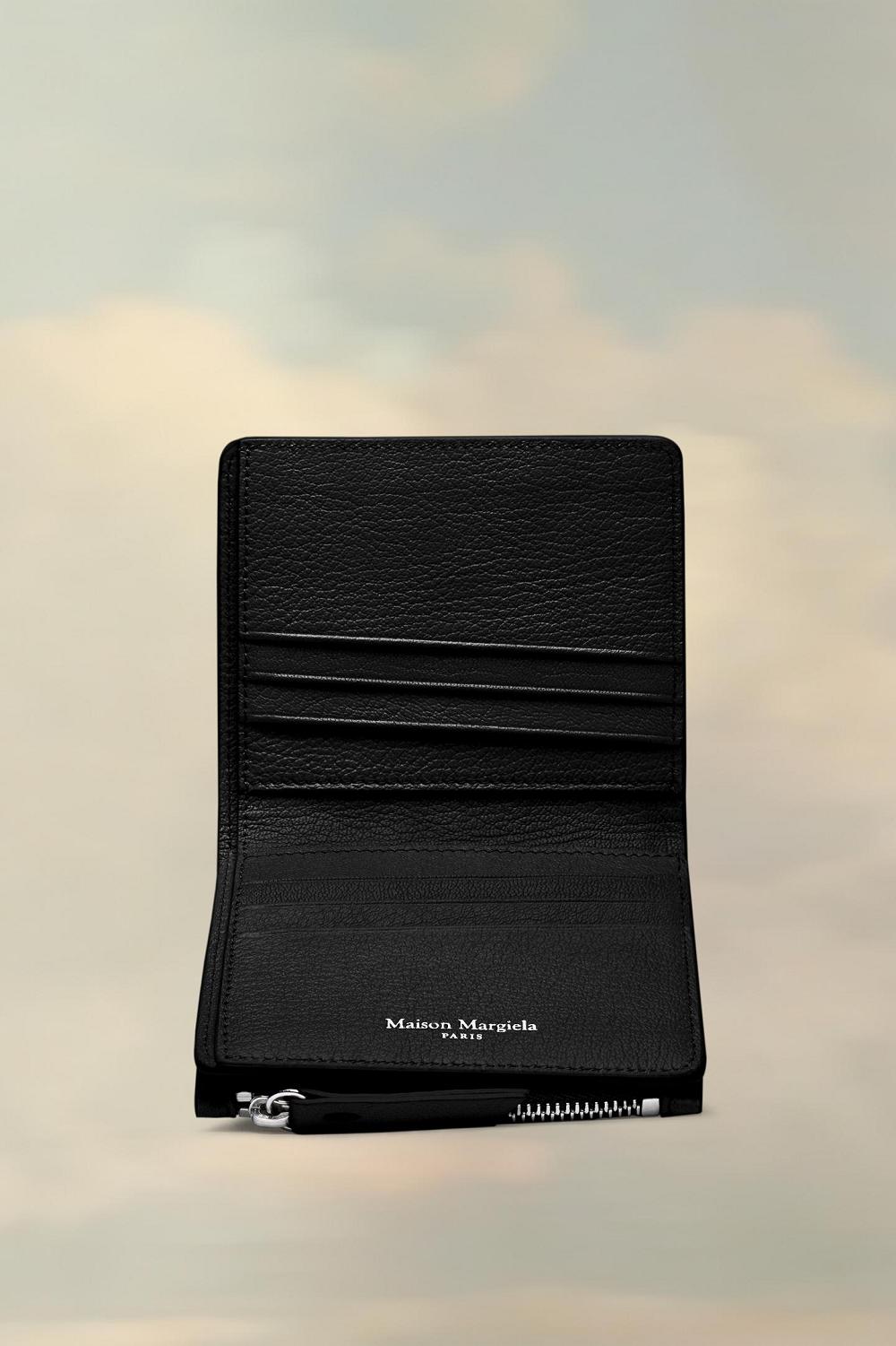 Black Maison Margiela Four Stitches Wallet | AU_MM34743