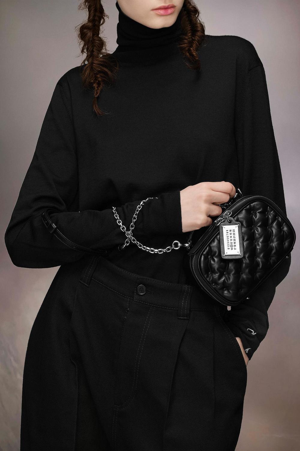 Black Maison Margiela Glam Slam Camera Belt Bag Mini | AU_MM59381