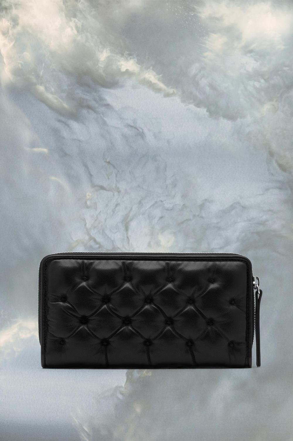 Black Maison Margiela Glam Slam Embroidered Wallet | AU_MM81842