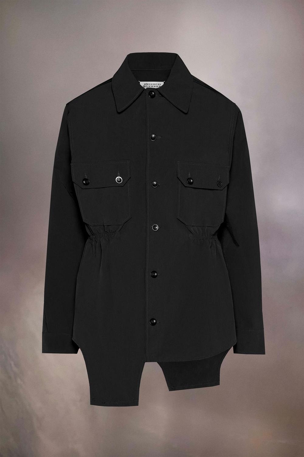 Black Maison Margiela Hard Nylon Shirt | AU_MM55422