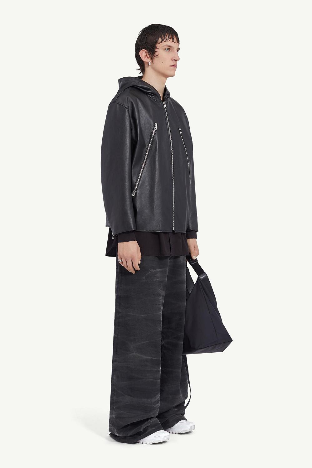 Black Maison Margiela Hooded Jacket | AU_MM41299