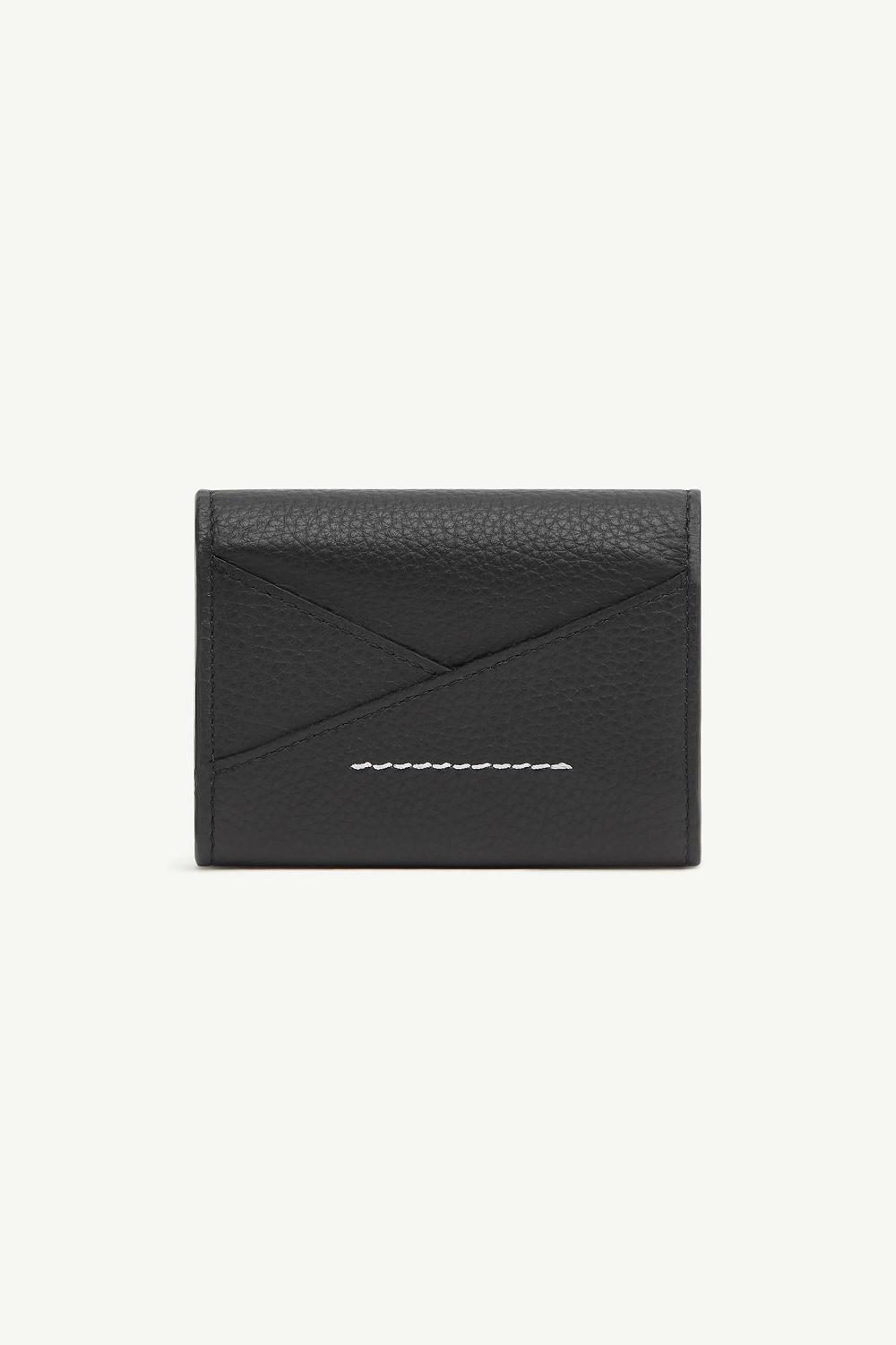 Black Maison Margiela Japanese 6 Flap Wallet | AU_MM86176